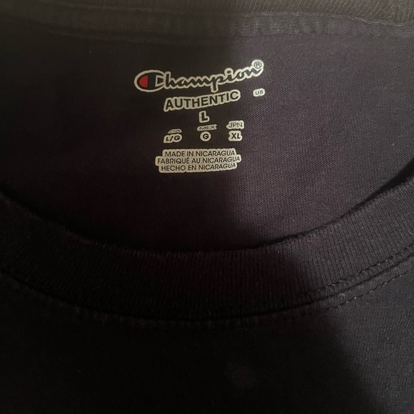 Black Minnesota Vikings Tshirt Size Large (E3) - Picture 2 of 3